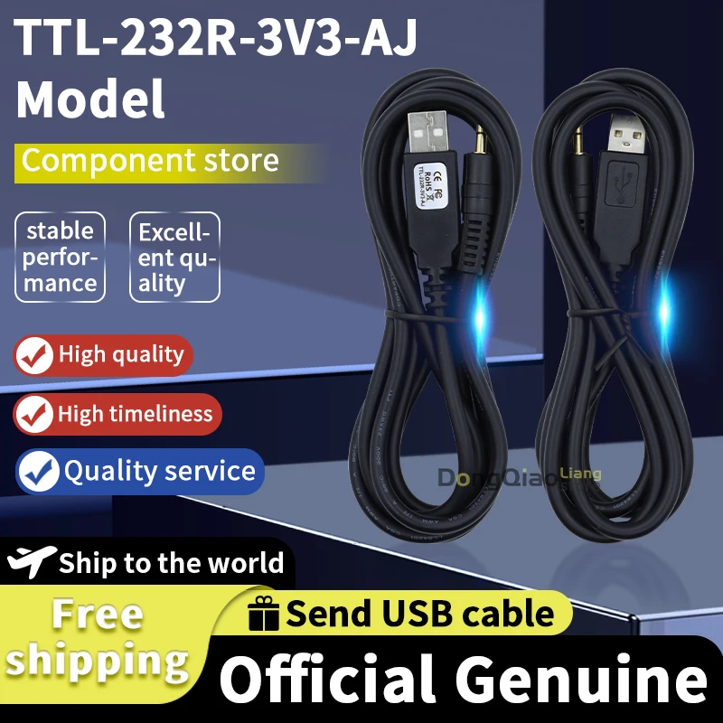 Fro FTDI Genuine TTL-232R-3V3-AJ Audio Jack Connector Cable with TX and RX Signals – In Stock