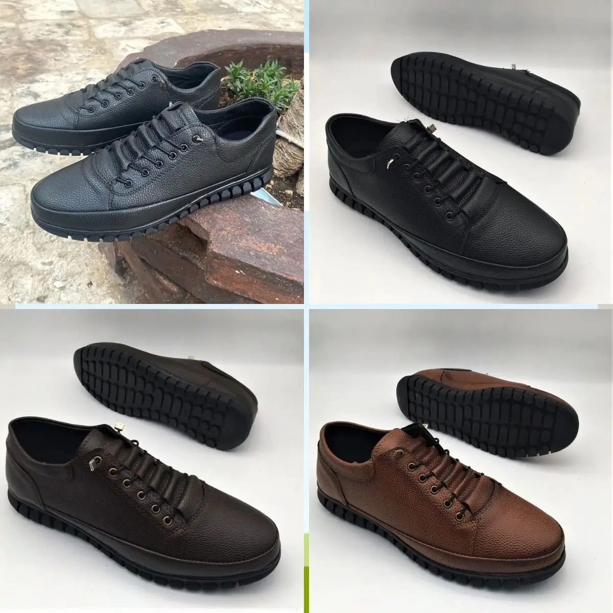 

Soft Orthopedic Laced Men's Classic Winter Shoes Artificial Leather Fashion Breathable 1st Class Material Tough Nonslip Sole