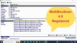 Software MultiEcu_Scan 4,9, V_4.9, nuevo 2023, Fiat/Alfa Romeo/Lancia, instalación certificada, guía de vídeo