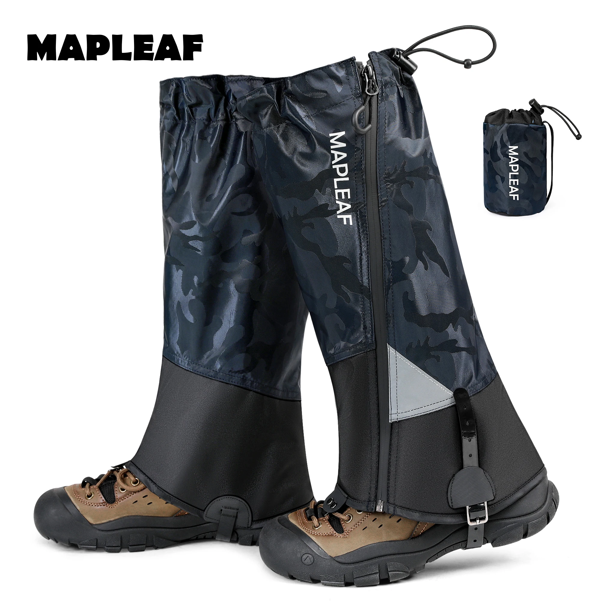

MAPLEAF Waterproof Trekking Leg Gaiters Lightweight Leg Guards Outdoor Hunting Fishing Boot Gaiters Hiking Snow Mountain