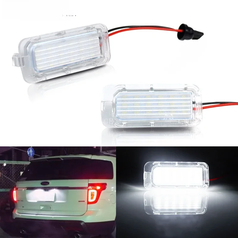 iJDM OEM-Fit 3W 6000K ksenonowe białe pełne oświetlenie tablicy rejestracyjnej LED do oświetlenia tablicy rejestracyjnej Ford Explorer Escape Fusion, magistrala CAN 12V — zdjęcie 2