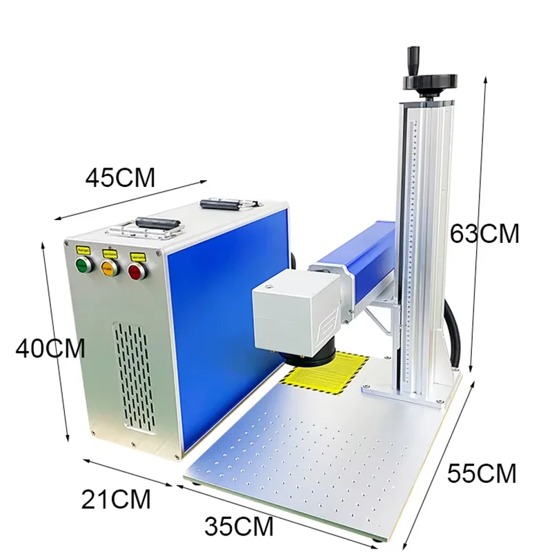 20 Вт 30 Вт 50 Вт 60 Вт 70 Вт 100 Вт max jpt raycus Разделенная волоконная лазерная маркировочная машина Новый стиль Волоконная лазерная маркировочная гравировальная машина