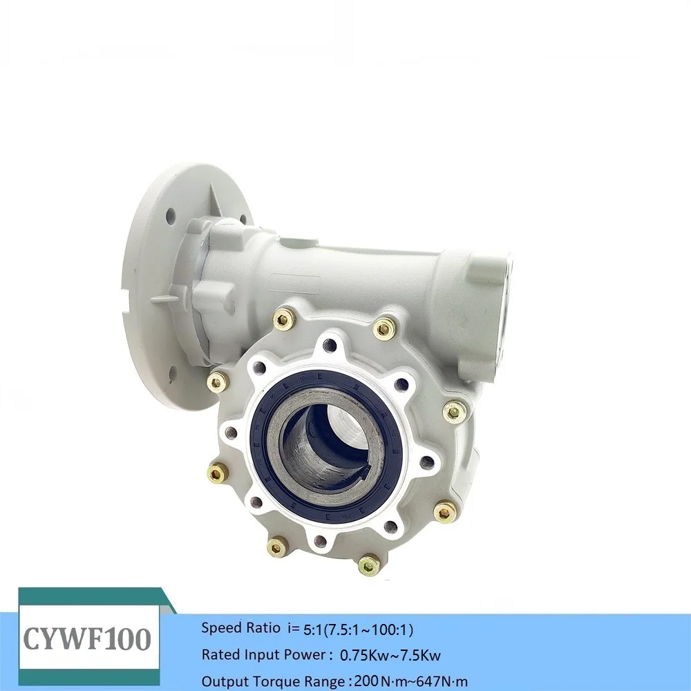 CYWF100  with 91-100 Output Hole specially designed for the large bore output applications Worm Gearbox