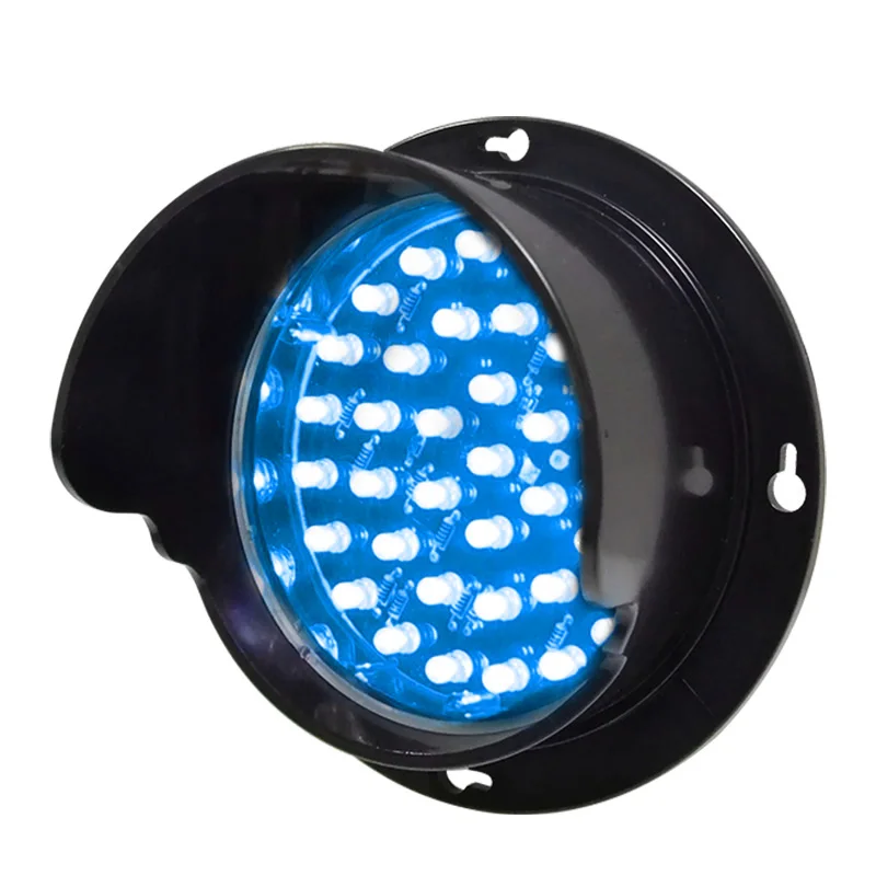 Customized Design 100mm White Or Blue LED Traffic Signal Light Module New Efficient Road Traffic Control Lighting System