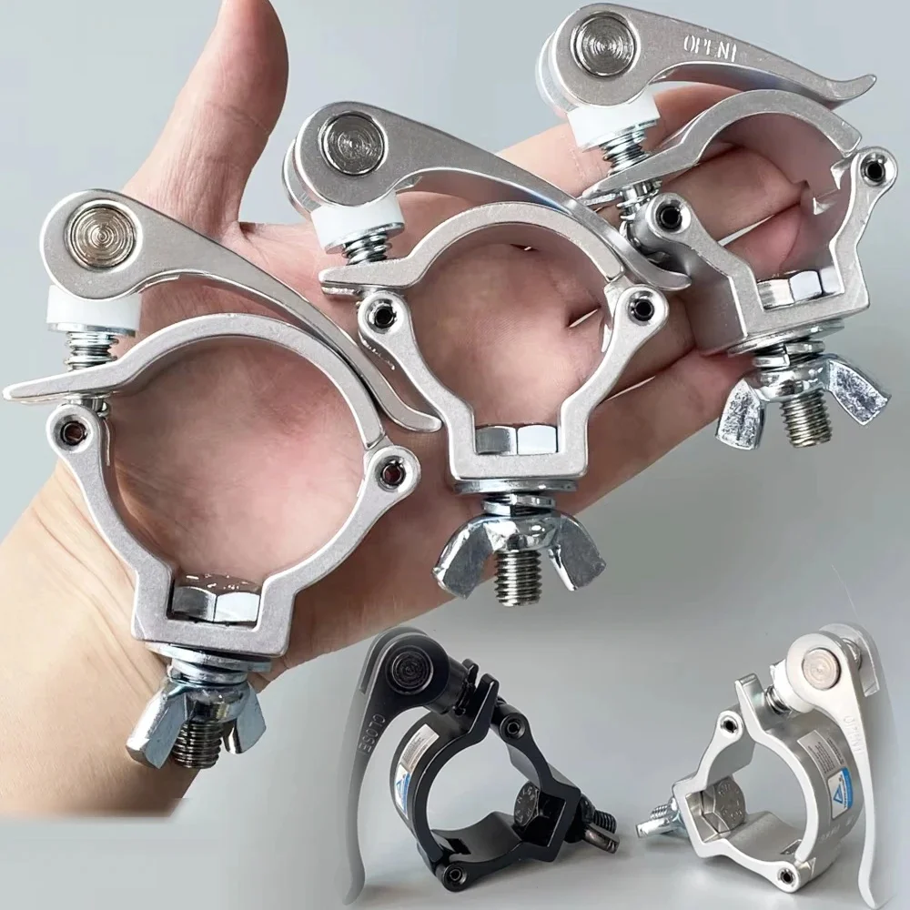 Pince de lumière de scène, pinces de montage de Tube à dégagement rapide, verrouillage rapide, treillis en aluminium, Mini griffes 360QR, crochets d'éclairage, accessoires de coupleurs