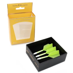 CUESOUL 929 New Launch ROST T19 Integrated Dart Shaft and Flights Big Wing Shape,Set of 3-Green