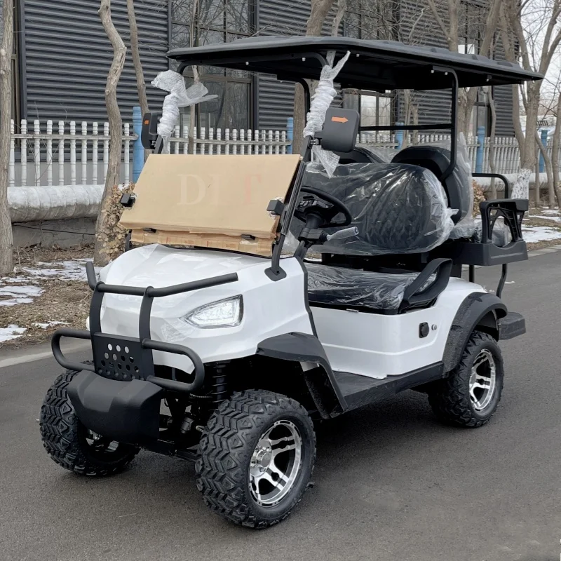 60V 4KW Custom Off-Road Electric Car China Manufacturer Continuously Variable Speed 4 Seat Portable Electric Golf Cart