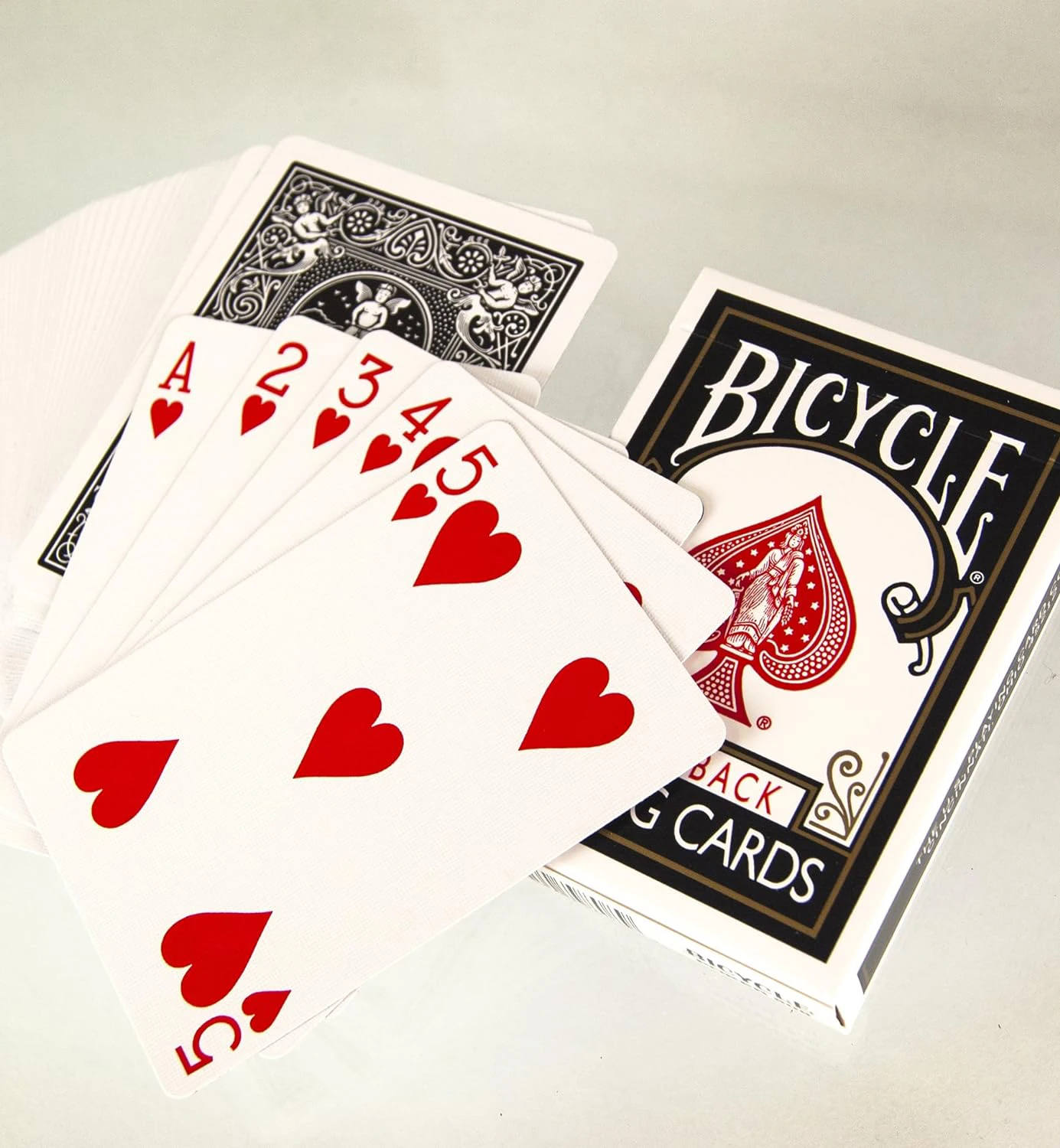 1 Stück schwarzes Fahrrad papier Spielkarten Fahrer zurück Standard decks Poker karten Spiele Zaubertricks Standard decks