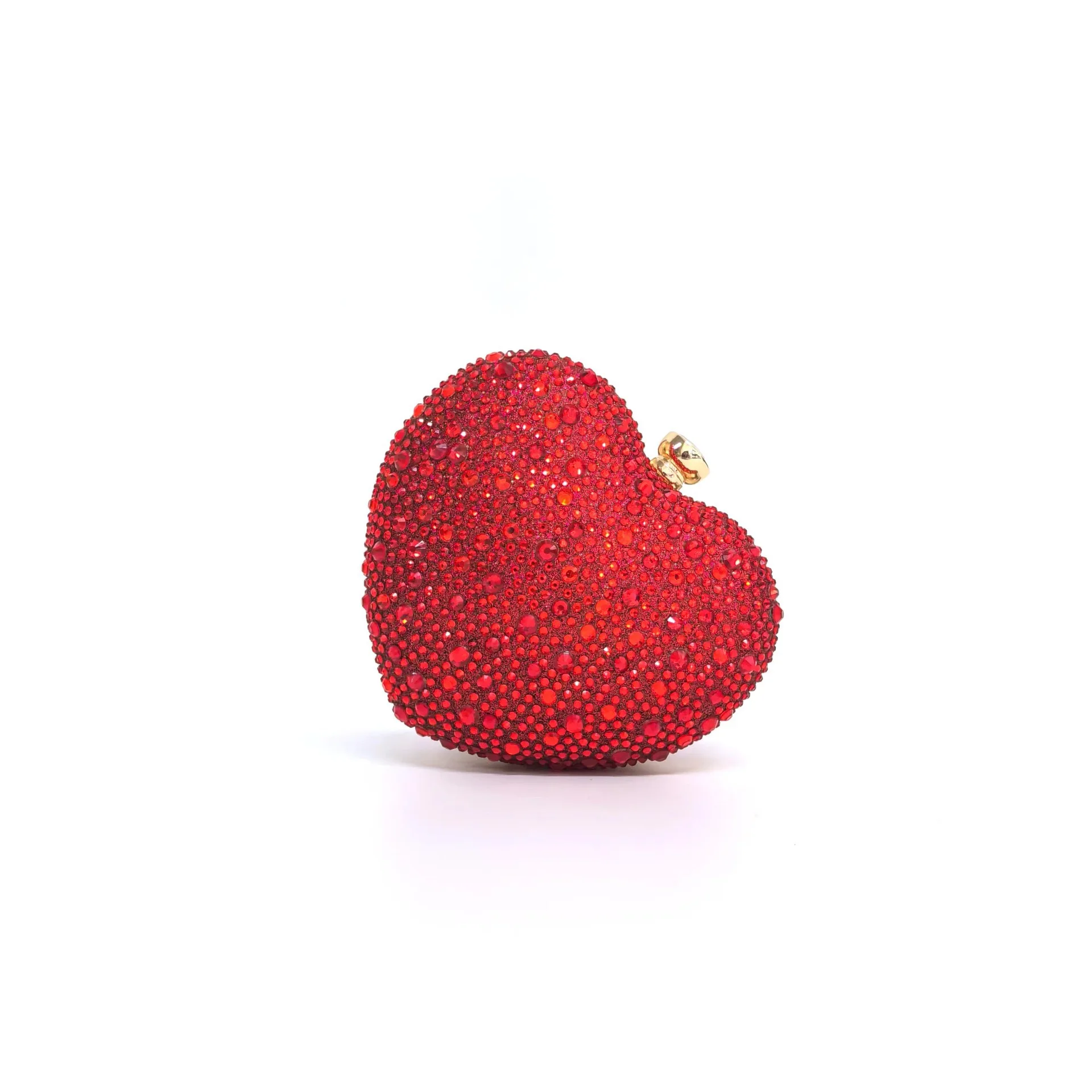 New Diamond Love Heart Bag Double Chain Mini Colorful Red Love Crossbody Women's Wedding Bag Dress Women Bag Gifts For Girlfrien