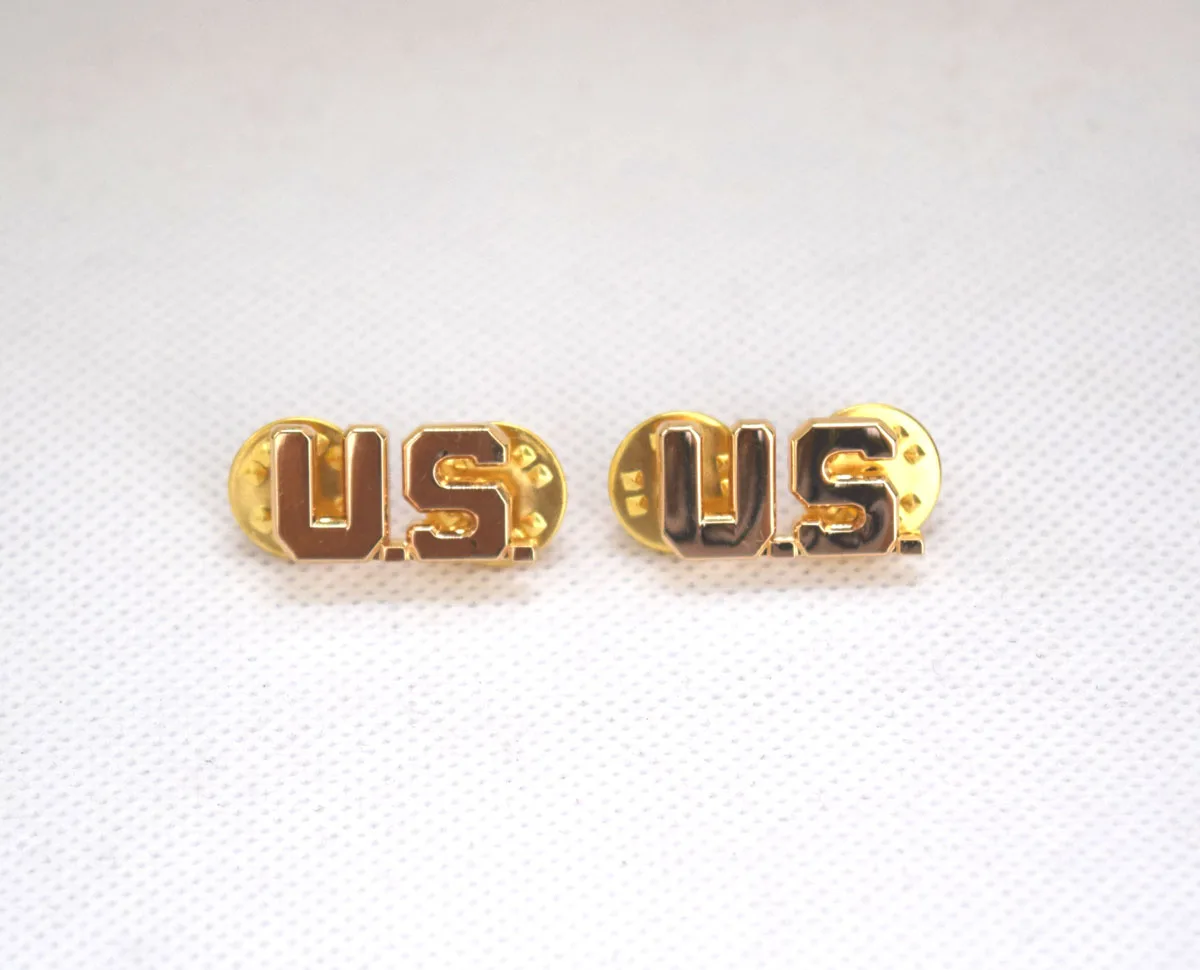 Para USA USA Odznaki oficerskie na klapach Przypinki Insignia