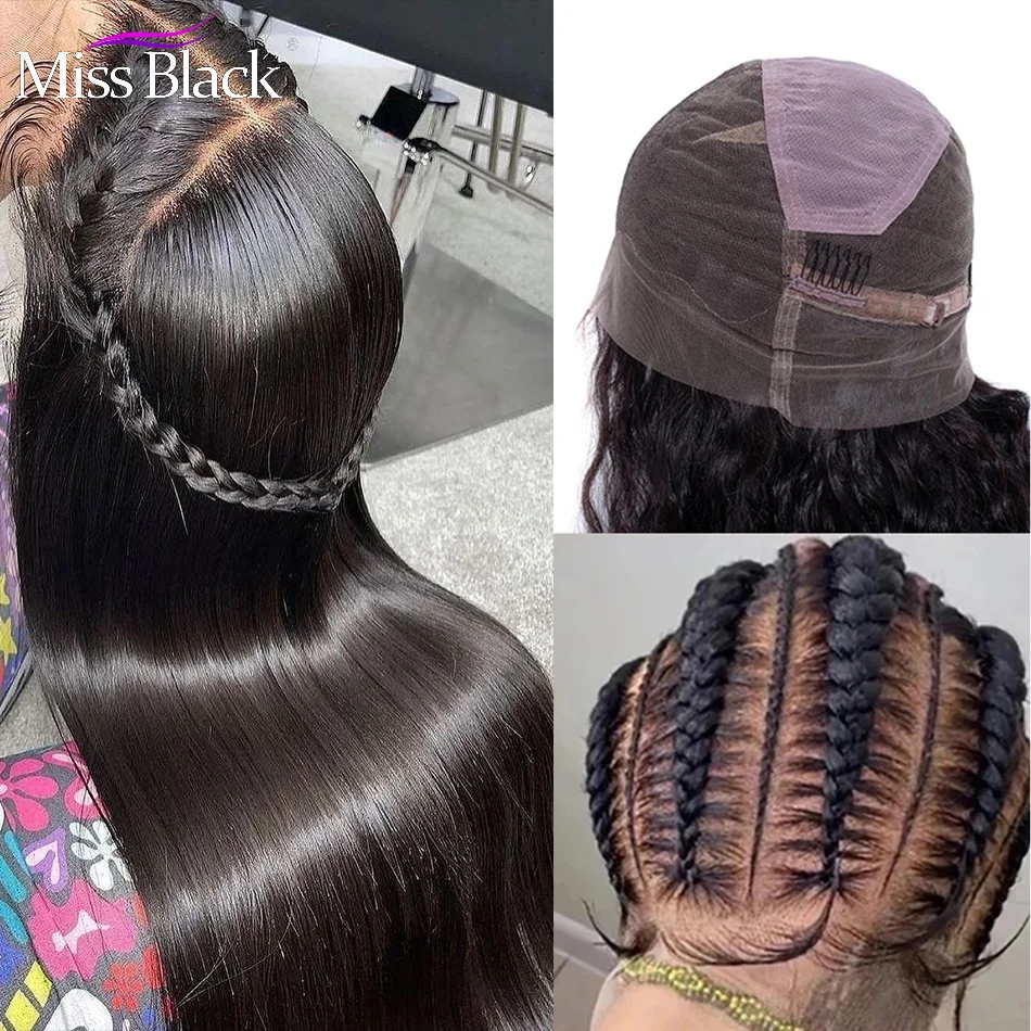 

30 32 Inch Straight Full Lace Front Human Hair Wigs Pre Plucked Remy Brazilian Hair For Black Women Transparent Lace Natural Wig