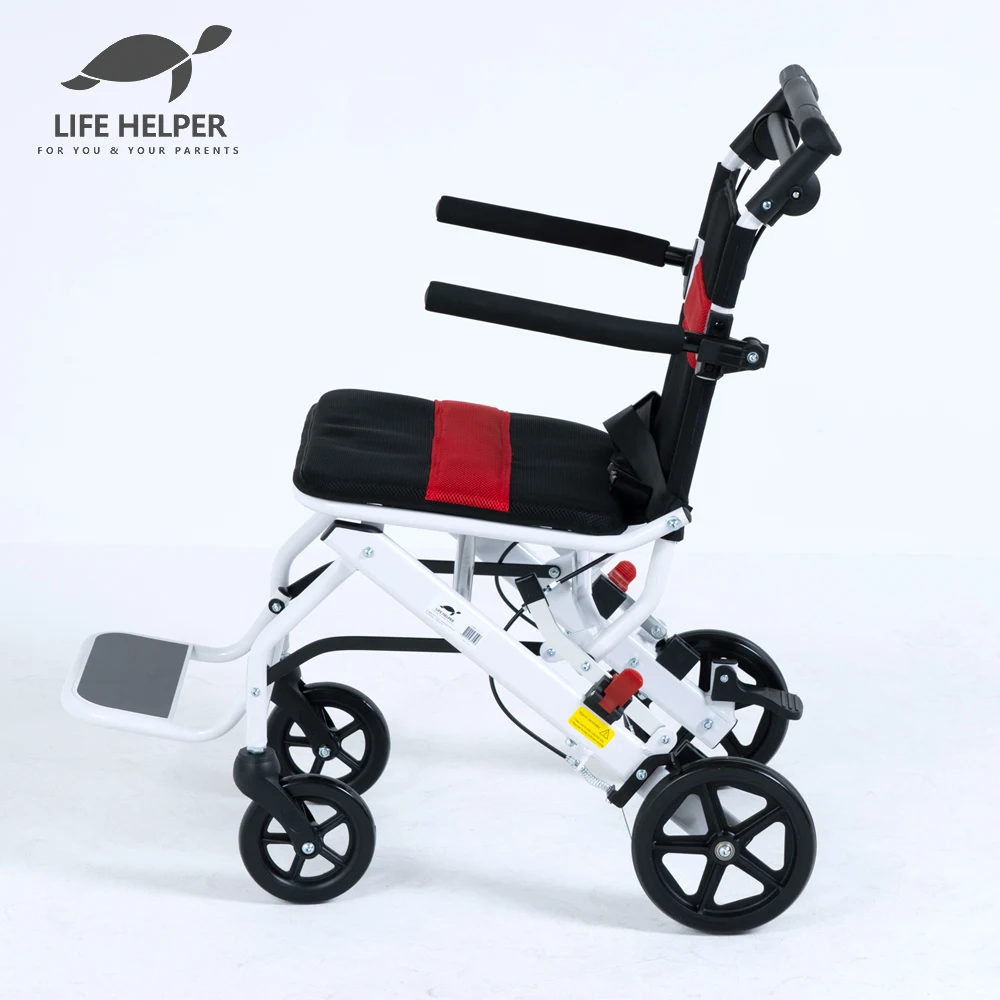 Lf life helper L1 wheelchair travel Portable Folding lightweight elderly patient baby stroller with aid