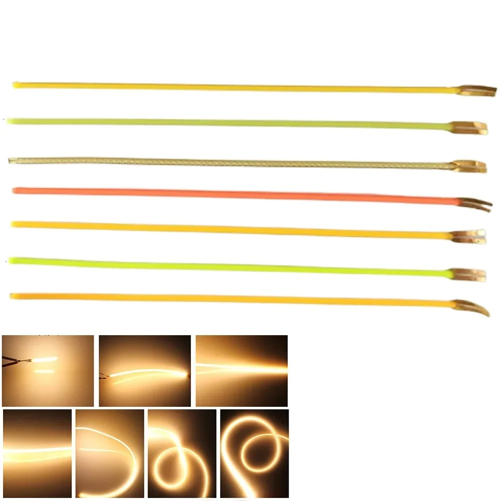 Ampoule Edison Flexible à Filament LED, pièces de lampe 80/110/128/190/300mm, positif et négatif, même extrémité, lampe de décoration à Filament de Diode à faire soi-même