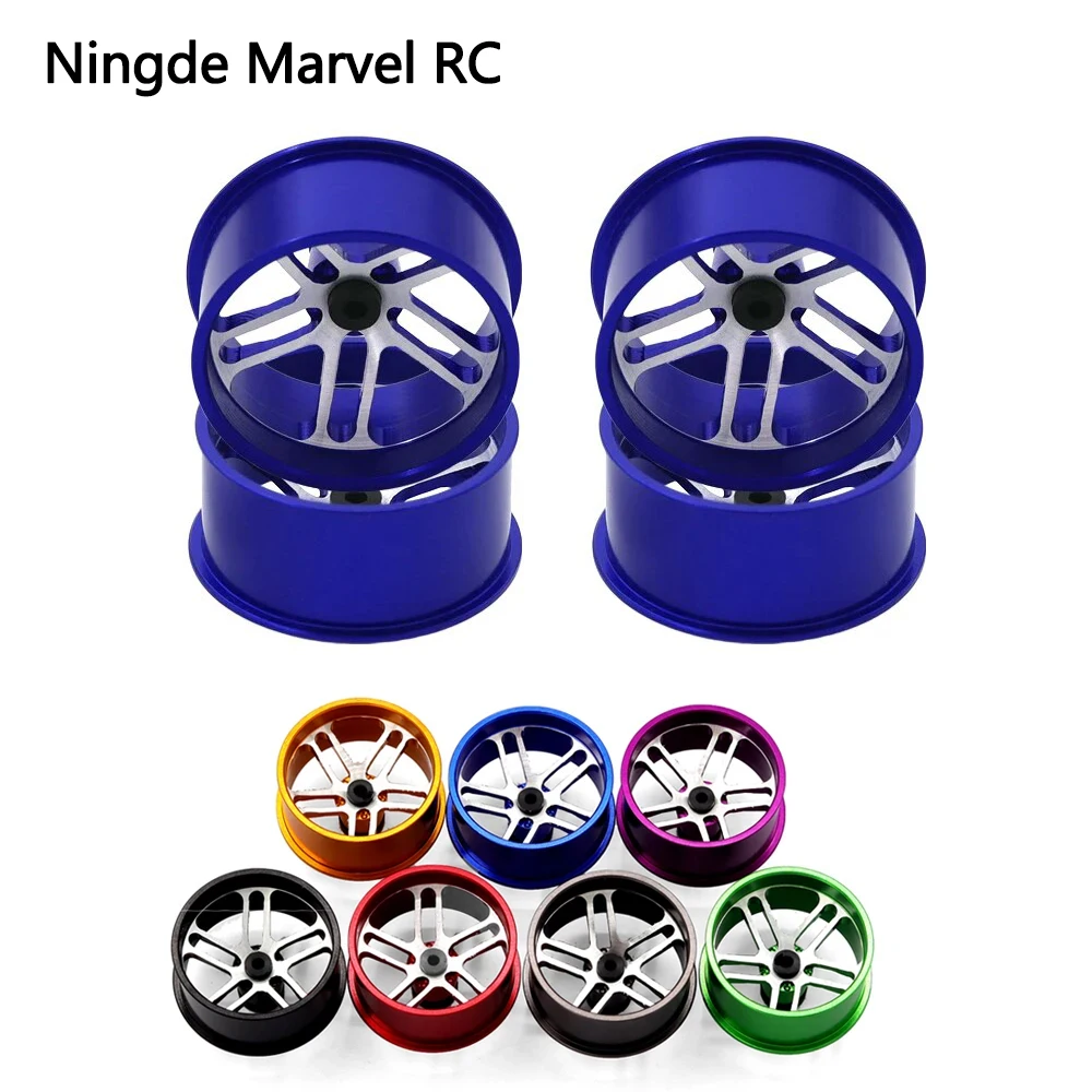 

4 Pcs Tamiya Color Wheel Aluminum Hub MINI 4WD Medium Diameter Lightweight Wheel Homemade Parts Accessories