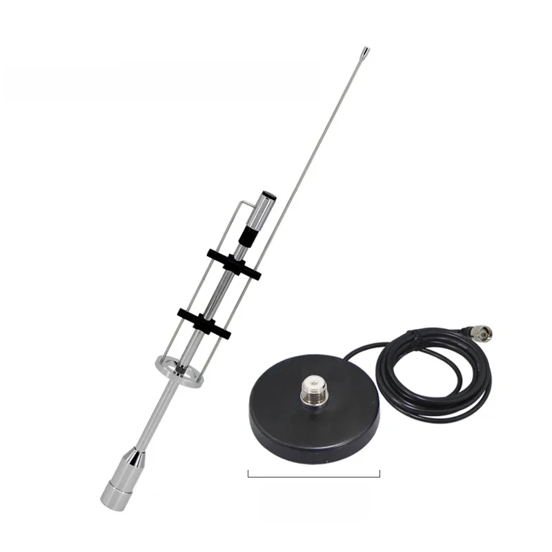 CBC-435 Dwuzakresowa antena UHF VHF 145/435 MHz CBC435 i adapter podstawy magnetycznej do mobilnego radia samochodowego PL-259 — zdjęcie produktu 7
