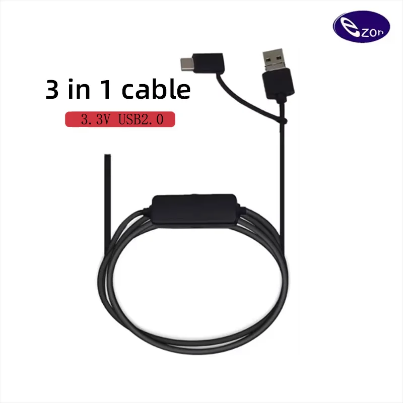 

3-in-1 Endoscopic cable USB2.0 Android Type-c length