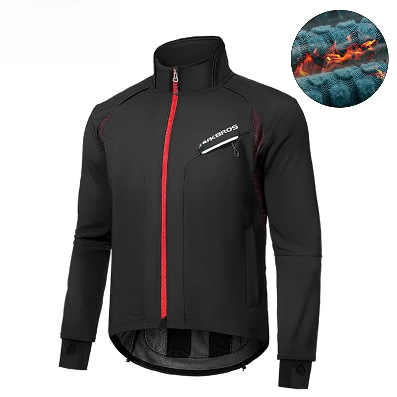 AliExpress ROCKBROS Winter Warmer Bicycle Jackets Windproof Thermal Fleece Bike Tops Coat Men Women MTB Road Sports Cycling Jerseys Jacket