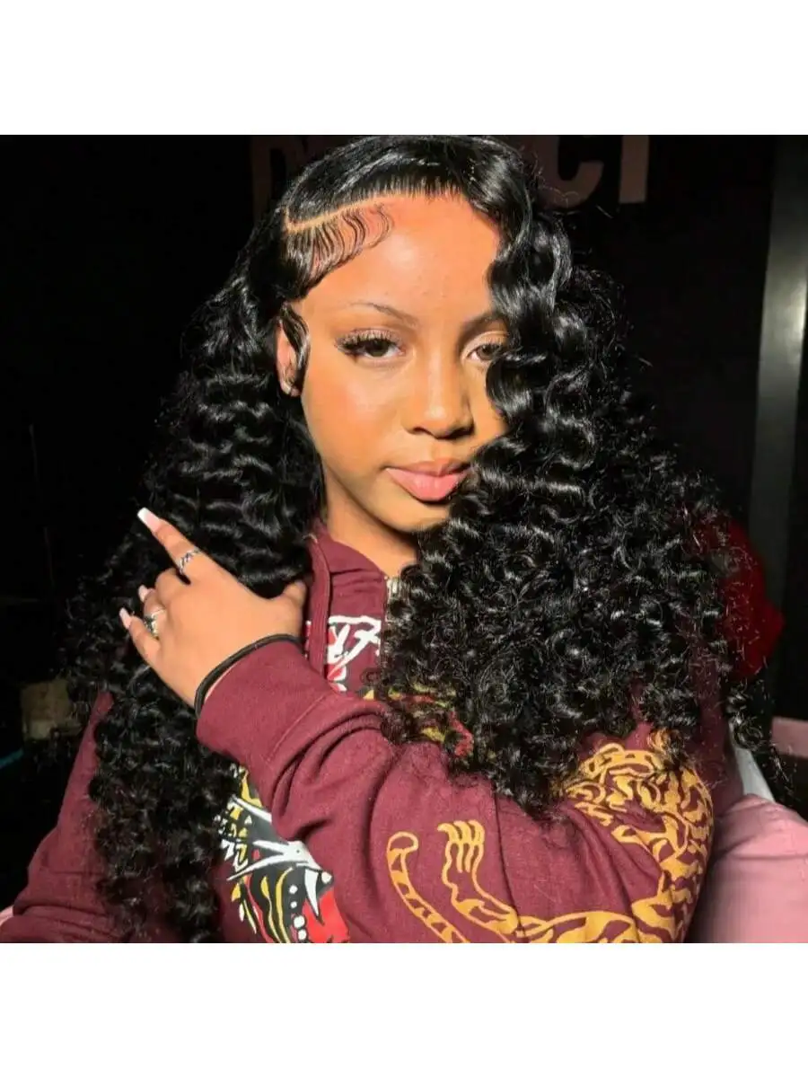 22 Inch 13x6 Loose Wave HD Lace Front Wigs Human Hair 200 Density Human Hair Loose Deep Wave Wig Human Hair Pre Plucked