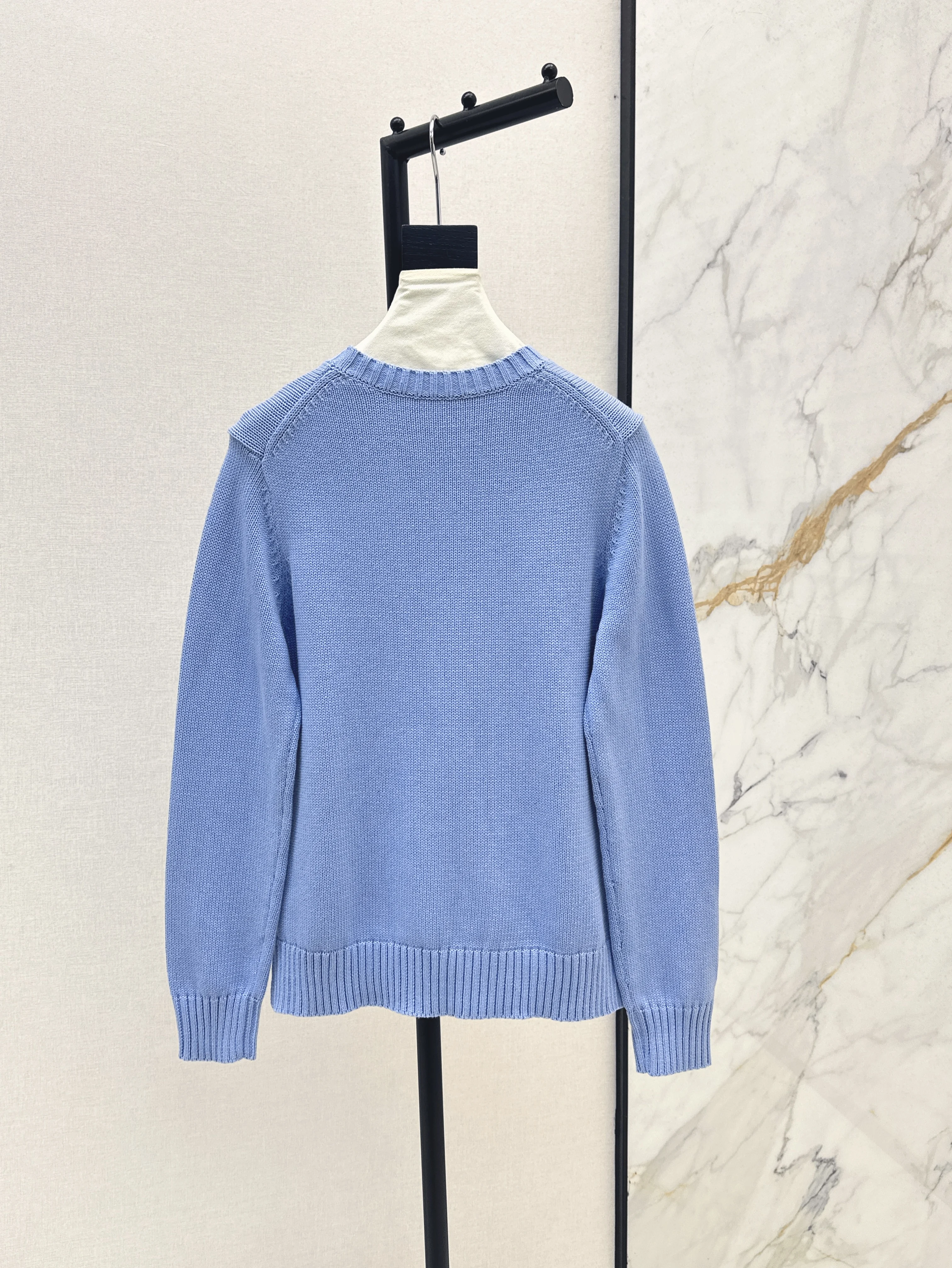 

High quality spring and summer women's loose teddy bear hand hook pattern pullover sweater SU269