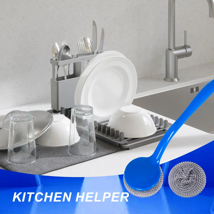 

2 шт. проволочные щетки с длинной ручкой, идеально подходят для чистки грилей, духовок, сковородок, уличной мебели, гаражных полов