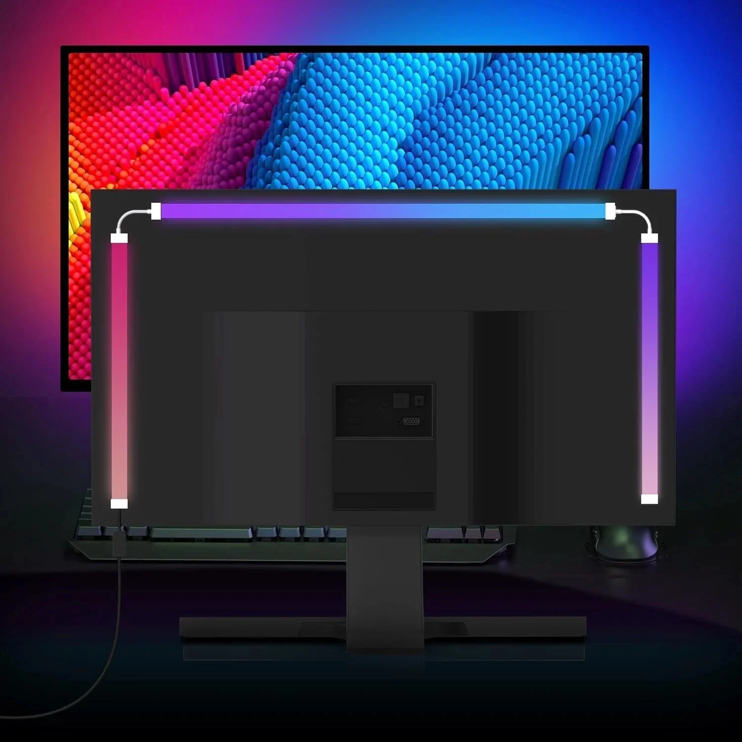 Smart Ambient PC Display Sync Computer Monitor Hintergrundbeleuchtung LED Streifen Licht RGB Farbe DIY Spiel Urlaub Atmosphäre Dekor Lampe
