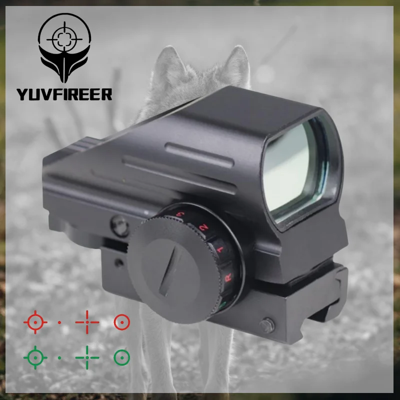 1x22x33 Hunting Red Dot Sight Outdoor Shooting Optical Reflex Pistol Rifle Scope Holographic Projected Red Dot Sight Mini Rifle