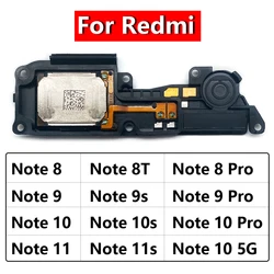 Alto-falante para Xiaomi Redmi Note 7, 8, 8T, 9, 9s, 10, 10s, 11, 11s Pro, 4G, 5G, Alto-falante, Buzzer Ringer, peças reposição