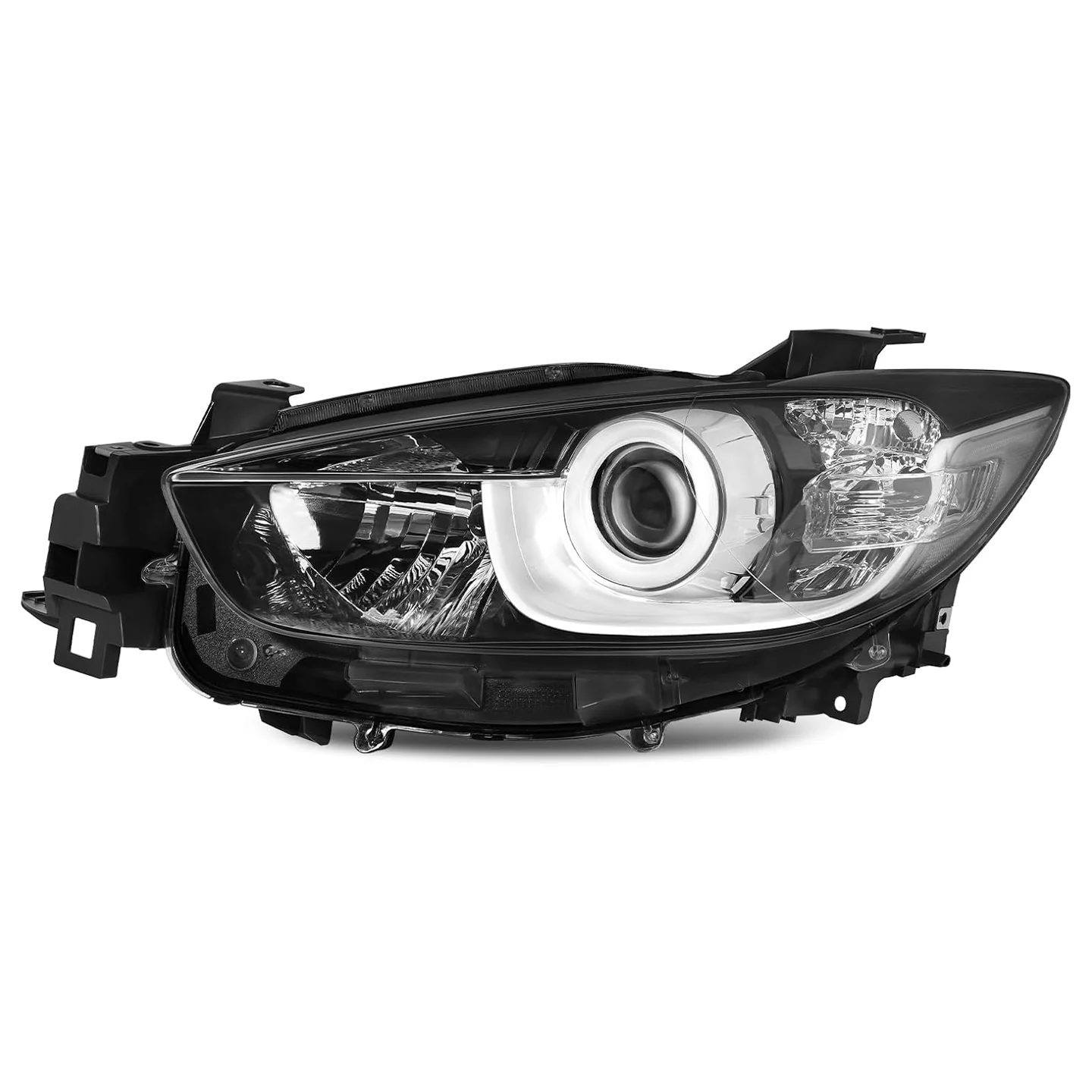 

Фара галогенная в сборе SHAWHO AUTO, совместимая с Mazda CX-5 2013-2016 (хром - левая)