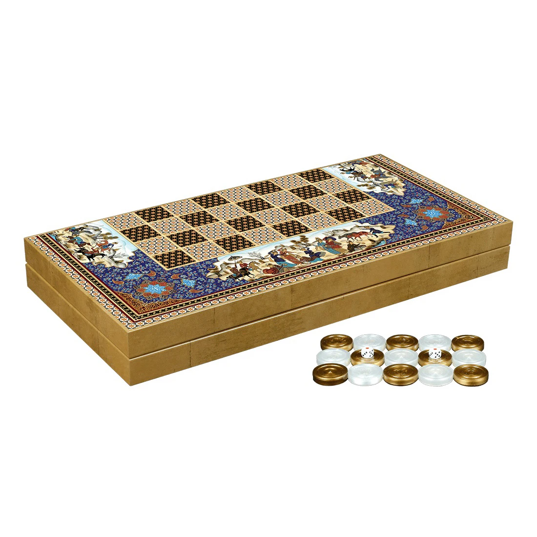 Premium Hatem Board Game Luxury Backgammon Set
