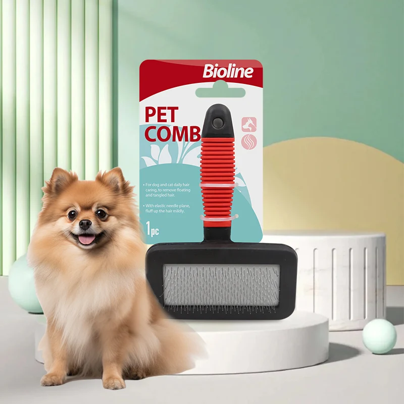 

Bioline Pet Cat Dog Comb Effective to Remove Floating Hair Comb Pet Dog Hair Cleaning Pet Supplies