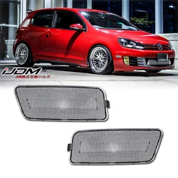 2pcs Car Front Bumper Side Marker Lamps Housings For Volkswagen MK6 Golf or GTI 2010-2014,Replace OEM Amber Sidemarker Lamps