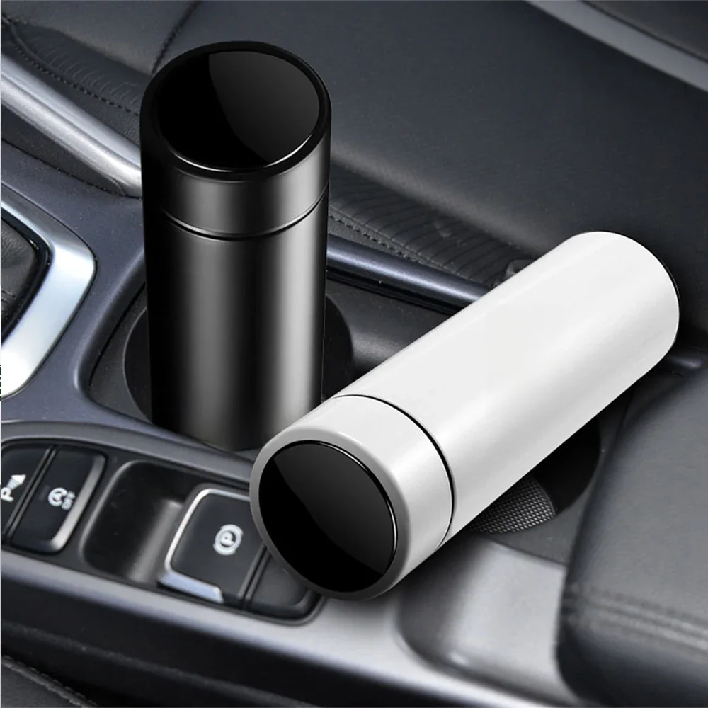 Nada 500 ml Intelligente Edelstahl Isolierung Kappe Auto LED Temperatur Thermos Tassen Voor
