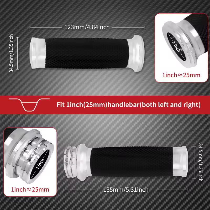 Motorcycle 1"25mm Hand Grips Handle Bar For Harley Touring Road Street Glide Sportster 883 1200 72 XL Dyna VRSC Softail Custom - Image 6
