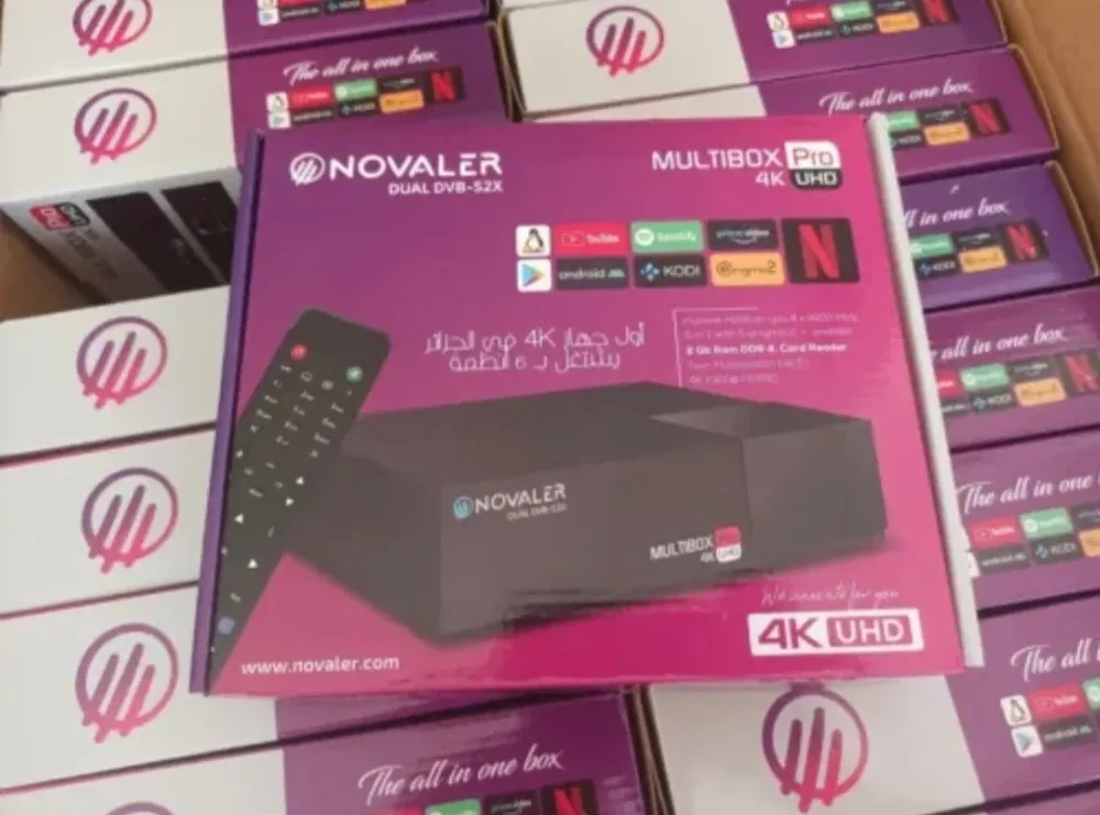 Multibox برو استقبال الأقمار الصناعية, NOVALER ENIGMA2, 4K