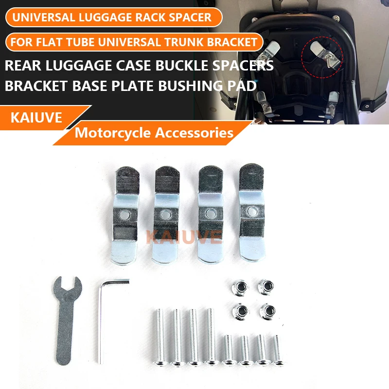 

Universal Motorcycle Luggage Top Case Tail Box Screw Spacers Bolts Set Bottom Base Plate Mounting Baseplate Bracket