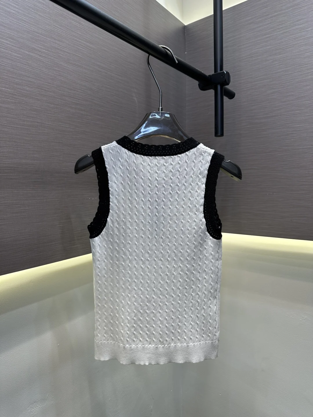 2026 Spring/Summer Women's New Cable Knit Sleeveless Top ZX030