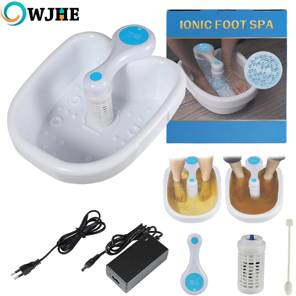 Masajeador de pies con terapia de hidrógeno y spa iónico con bañera para desintoxicación de pies, promueve la buena salud y la vitalidad.