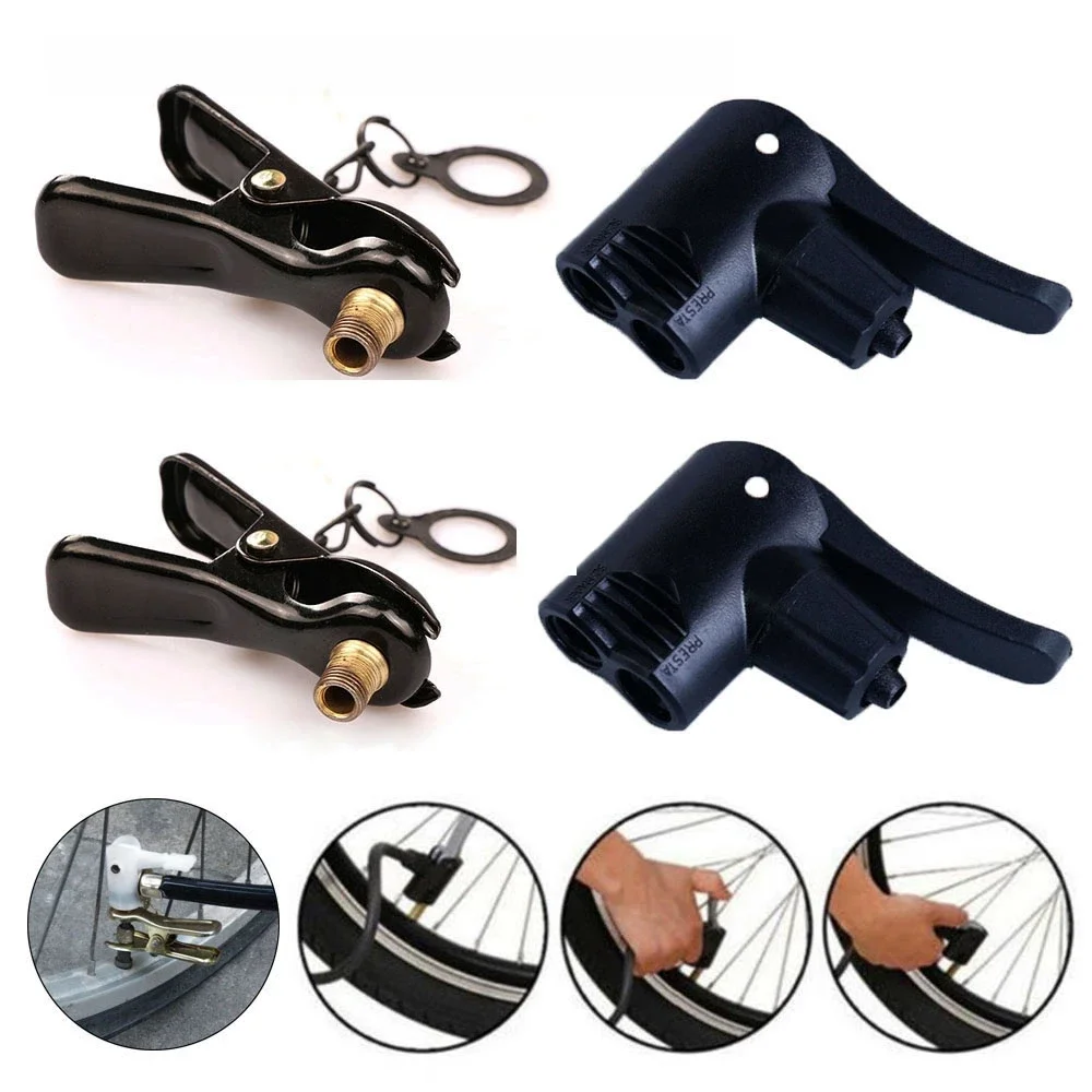 AliExpress SEKINEW Multi-use Inflator Pump Nozzle/Clips FV AV Valve Connector Head Valve Bicycle Tire Tyre Air Pump Bike Cycling Outdoor Accessorie