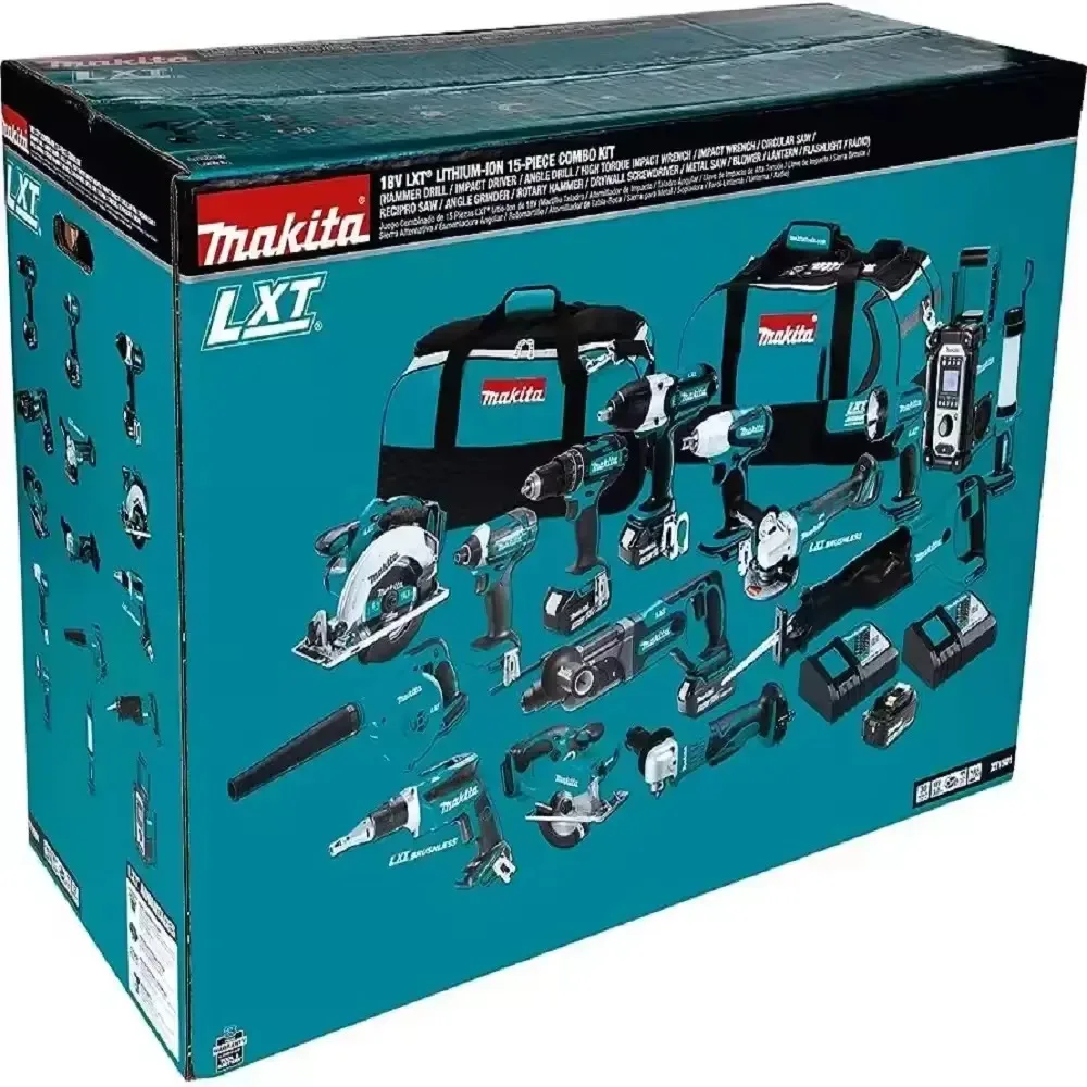 BEST PRICE FOR MAkitaS LXT1500 18-V Tools Set LXT Lithium-Ion 15Pcs Other Hydraulics Power Cord-less Drill