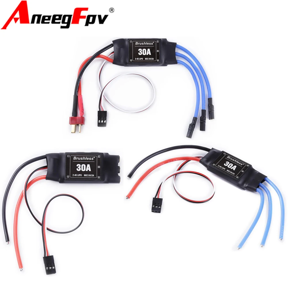XXD 30A 2-4S ESC Brushless Motor Speed Controller RC BEC ESC T-rex 450 V2 Helicopter Boat for FPV F450 Mini Quadcopter Drone
