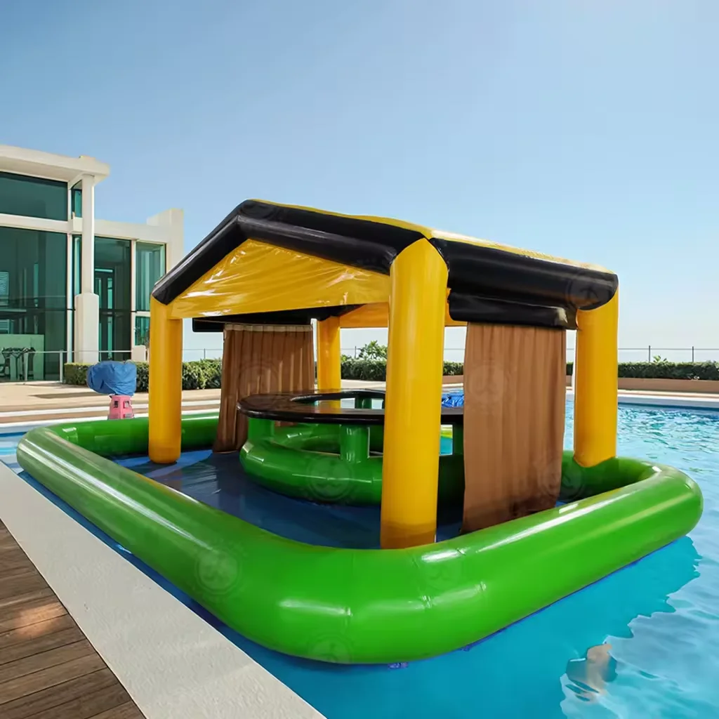 Actividades para fiestas al aire libre, barra inflable para piscina, tienda flotante, agua, los mejores juguetes para piscina, barras, mesa de billar, juego suave cerca de mí