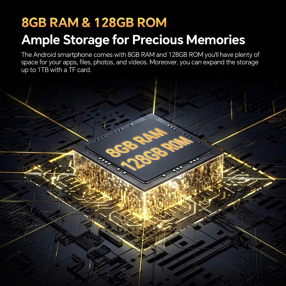 OUKITEL WP23 Pro 8GB 128GB 10600mAh Battery Android 13 OS 13MP Camera 6.52 Inch HD Display 4G LTE NFC IP68 Waterproof