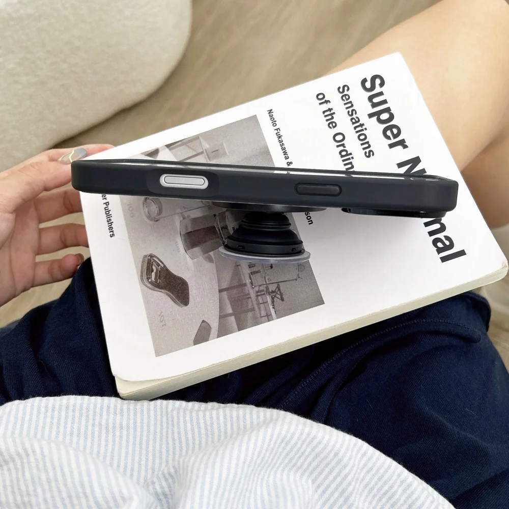 Custodia per cellulare con supporto magnetico coreano INS a pois stella adatta per iPhone 15Pro/15/16/17Pro Max custodia protettiva antiurto