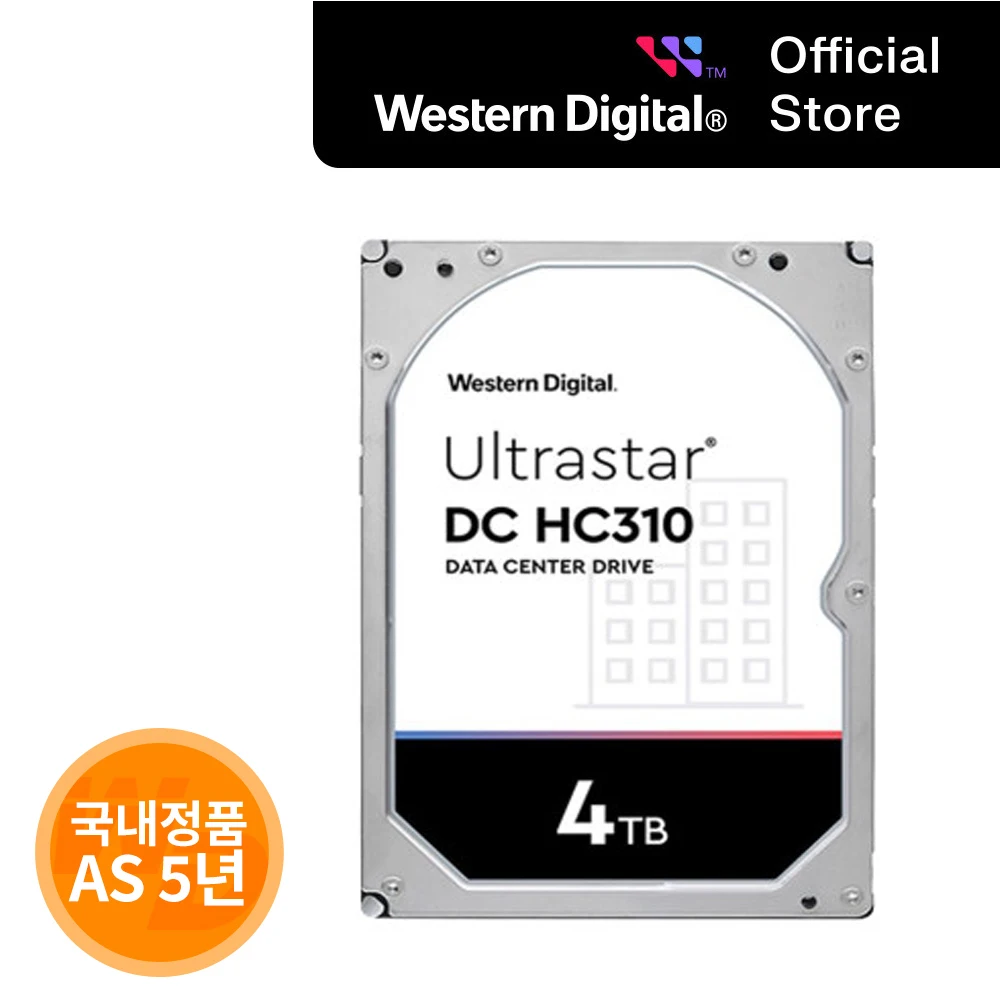 [WD Korea General version] WD ULTRASTAR 4TB Ultra Star DC HC310 HUS726T4TALA6L4 Domestic genuine AS 5-year SATA (domestic same-day shipment)