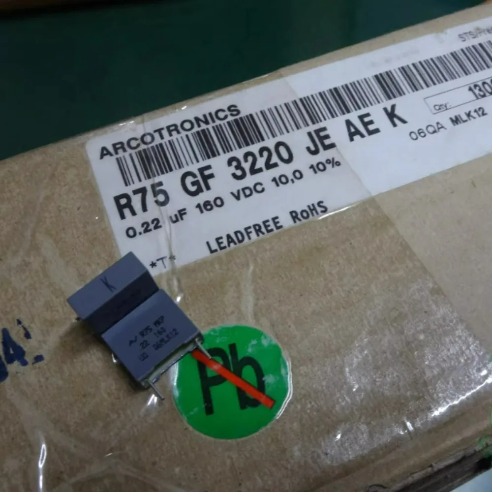 

20PCS AV MKP R75 0.22uf/160V 220nf u22 224 new 10mm film capacitor