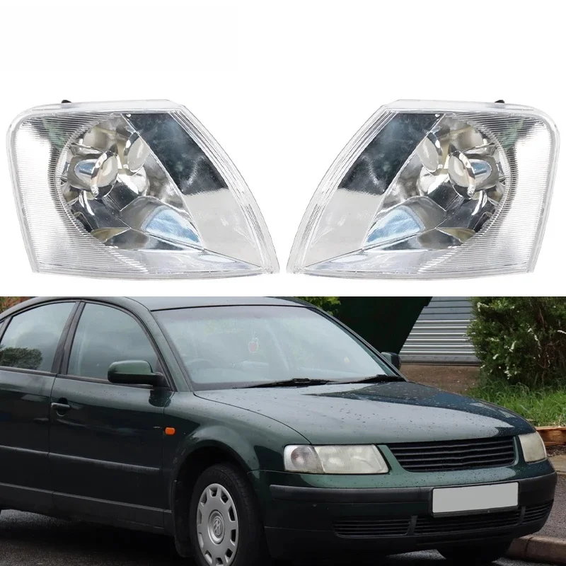Przedni zderzak Reflektor Narożny Kierunkowskaz Do VW Passat B5 1998 1999 2000 2001 2002 2003 2004 2005 Boczna lampka obrysowa — zdjęcie 2