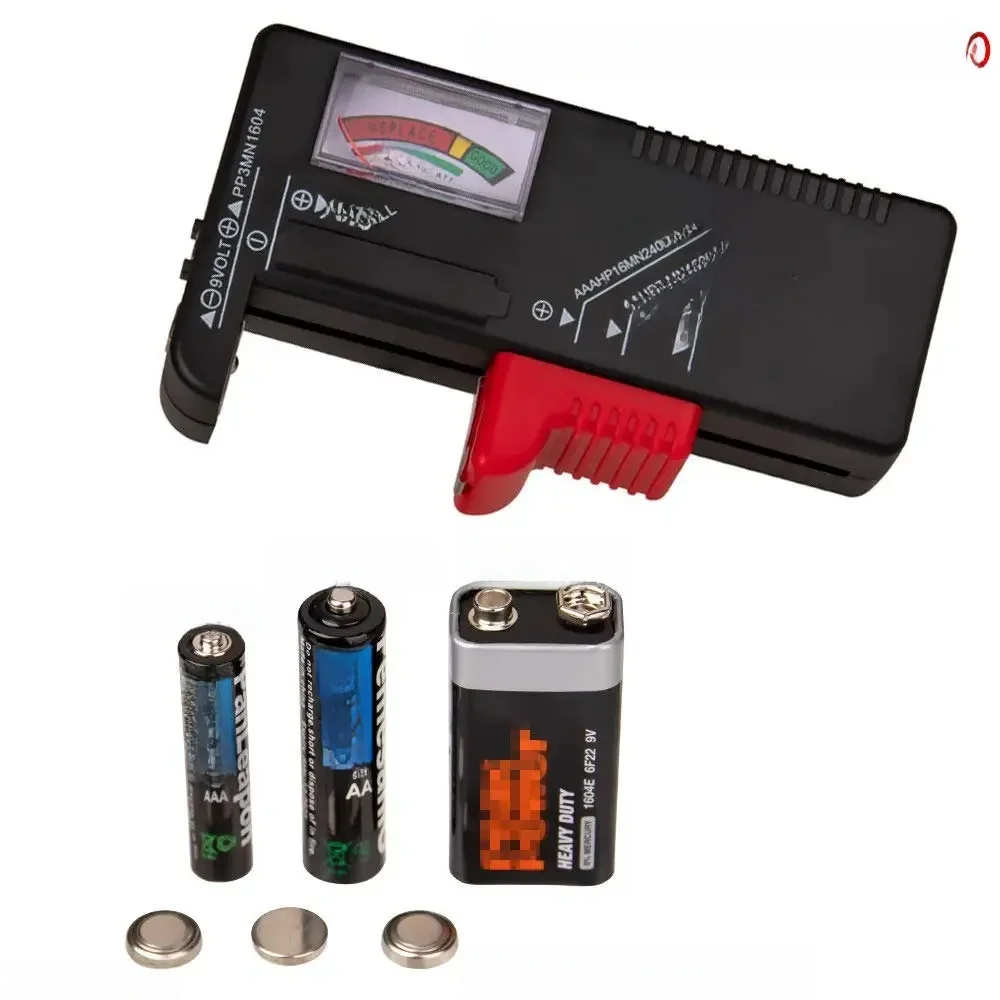 Testeur de petite batterie domestique, vérificateur de batterie universel, modèle de pile bouton, AAA, AA, C, D, 9V, 1.5V, BT168