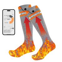 Heating Socks with Battery Box Rechargeable Anti-Cold Men Thermal Heated Foot Warmer Outdoor Camping Ski Sports Winter