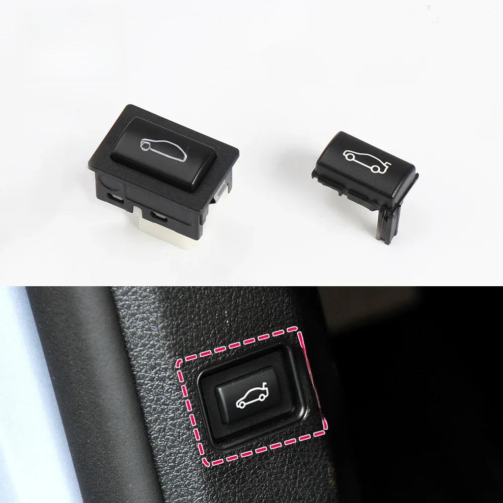 Couvercle de bouton de commutation de déverrouillage de hayon de voiture, pour BMW 1 2 3 4 5 6 7 X1 X3 Z4 E81 F22 E90 F30 F10 F11 F12 F01 F02 91319200316