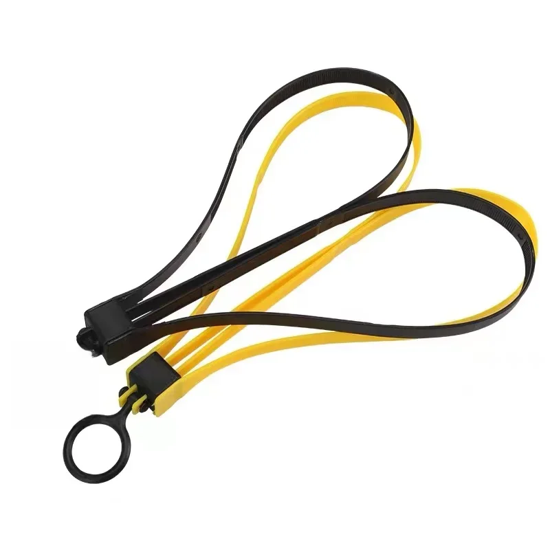 DulPlastic-Équipement de sport militaire jaune, menottes de bande, câble de poulet, sangle décorative, Tmc